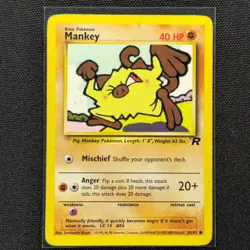 Mankey - 61/82 - Common - Team Rocket - Pokemon Card - HP - Image 1