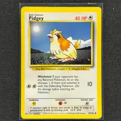 Pidgey - 57/102 - Common - Base Set - Pokemon Card - HP - Image 1