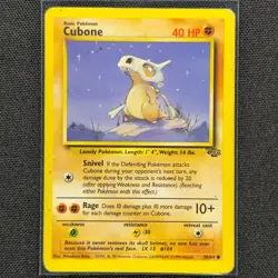 Cubone - 50/64 - Common - Jungle Set - Pokemon Card - HP - Image 1