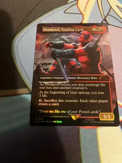 MTG Secret lair Foil Deadpool, Trading Card - Image 1