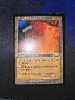 City of Traitors Magic the Gathering Exodus Rare Card - Image 1