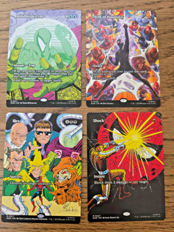 4x MTG Marvel SpiderMan Borderless Full Art - Mindbreak Trap Hex Shock Thrill NM - Image 1