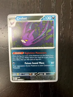 Crobat 051/086 Rare ME04: Chaos Rising Pokemon Reverse Holo Near Mint - Image 1