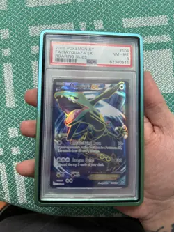 Pokemon Rayquaza EX XY Roaring Skies Full Art #104 PSA 8 - Image 2