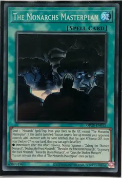 Yu-Gi-Oh! TCG The Monarchs Masterplan OP29-EN012 Super Rare Unlimited Ed NM - Image 1