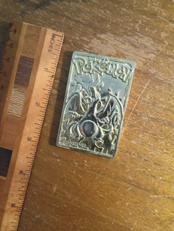 1999 BURGER KING POKEMON GOLD CARDS CHARIZARD 23K GOLD PLATED - Image 1