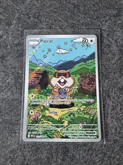 Pokemon TCG Patrat 152/086 Illustration Rare Holo Full Art English Card - Image 1