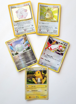Pokemon Raichu Chansey Latias Magnemite Kangaskhan Card Lot Of 5 - Image 1