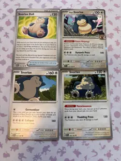 Pokemon TCG Snorlax 4 Card lot - Image 2