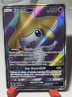 Pokemon Jirachi GX 79a/236 Full Art Unified Minds Promo Trading Card NM - Image 1
