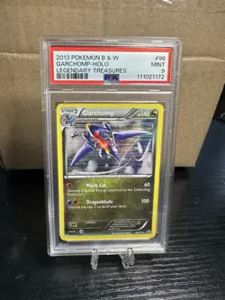 Pokemon TCG 2013 Garchomp Holo Card 96/113 Legendary Treasures B&W Rare PSA 9 - Image 1