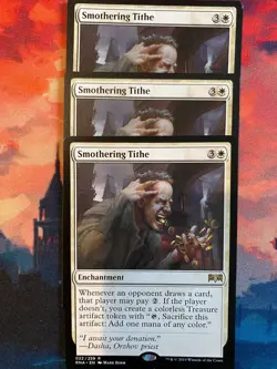 MTG Ravnica Allegiance Smothering Tithe x 3 - Image 1