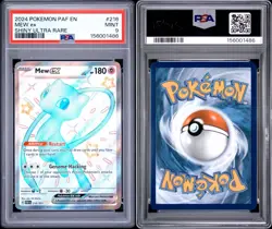 2024 POKEMON PAF EN-PALDEAN FATES SHINY ULTRA RARE #216 MEW EX PSA 9 - Image 3