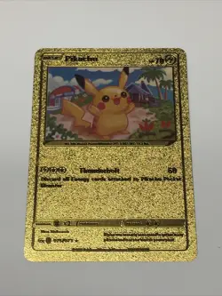 Pokemon Gold Fan Art Pikachu 075/073 RARE - Image 1