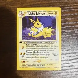 Light Jolteon 48/105 Neo Destiny 1st Edition Uncommon Regular 70 HP English - Image 1
