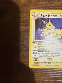 Light Jolteon 48/105 Neo Destiny 1st Edition Uncommon Regular 70 HP English - Image 2