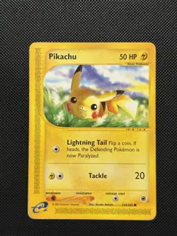 Pokemon E-series Expedition - Pikachu - 124/165 - Non Holo Common - NM/LP - Image 2