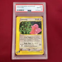 GRADED PSA 10 2003 Pokemon Aquapolis Lickitung #90 - Image 1