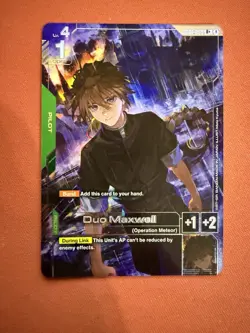 Gundam Card Game Duo Maxwell GD01-090 R+ Foil Alternate Art Alt Newtype Rising - Image 1