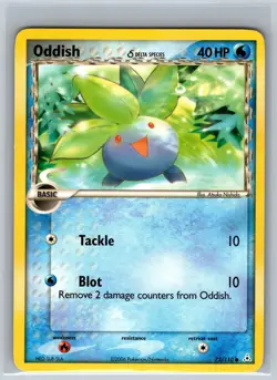 Oddish 73/110 Common Holon Phantoms - Nishida - Pokemon Lightly Played - Image 1