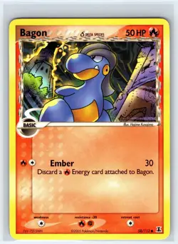 Bagon 58/113 Common Delta Species Pokemon Lightly Played - Image 1