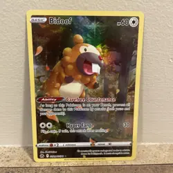 Bidoof - GG29/GG70 - Crown Zenith Galarian Gallery Holo - Pokemon TCG 2023 - NM - Image 1