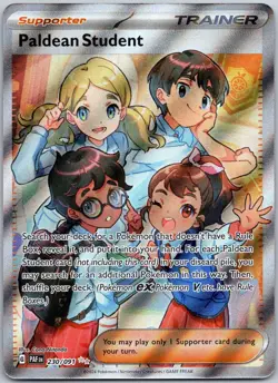 Paldean Student 230/091 Ultra Rare Paldean Fates NM - Image 1