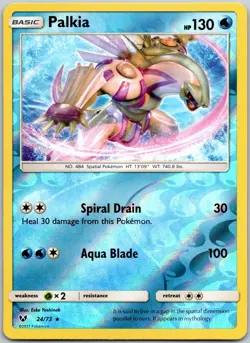 Palkia 24/73 Reverse Holo Rare Shining Legends Near Mint - Image 1