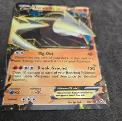 Pokemon TCG - Excadrill EX 82/113 Legendary Treasures Ultra Rare Holo NM - Image 2