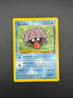 Pokemon Shellder Unlimited Common Fossil 54/62 LP - Image 1