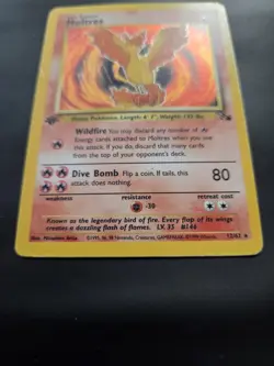 Pokemon TCG Moltres Holo Rare 12/62 1st Edition Fossil - Image 5
