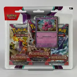 Pokemon TCG Paldea Evolved 3 Pack Blister | Tinkatink Promo | Sealed - Image 1