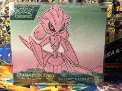 Pokemon Paradox Rift Sealed Pokemon Center Iron Valiant Elite Trainer Box - Image 1