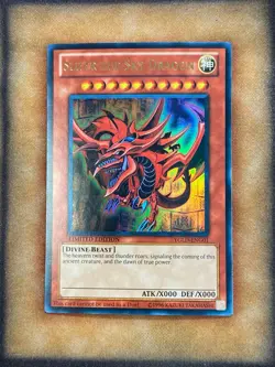 Yugioh Slifer the Sky Dragon YGLD-ENG01 Ultra Rare Limited Edition LP - Image 1