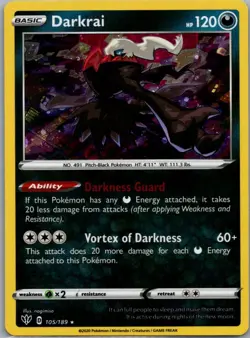Darkrai - (Cosmos Holo) Promo Miscellaneous Cards & Products 105/189 LP SWIRL - Image 1