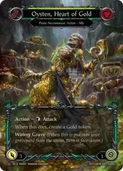 Flesh and Blood FAB Oysten, Heart of Gold NM 1st EditionCold Foil High Seas - Image 1