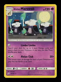 Alolan Marowak 64/181 Rare Team Up Pokemon Cards - Image 1