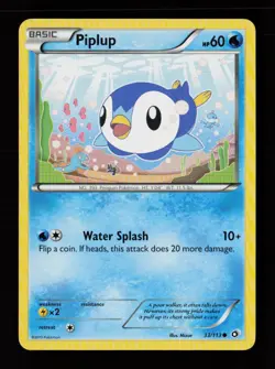 Piplup 33/113 Common Legendary Treasures Pokemon Cards - Image 1