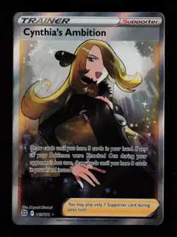 Cynthia's Ambition 169/172 Ultra Rare Brilliant Stars Pokemon Cards - Image 1