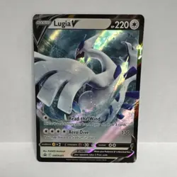 Pokemon Lugia V SWSH301 Holo Promo Card 220 HP Sword & Shield English Aero Dive - Image 1