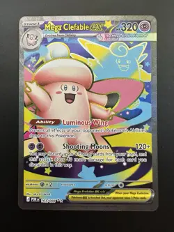 Mega Clefable ex 103/088 Perfect Order Holo Pokemon Card NM - Image 1