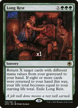 MTG Foil Adventures in the Forgotten Realms AFR Long Rest MINT - Image 1