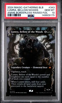 2024 MTG BLOOMBURROW #343 LUMRA, BELLOW OF THE WOODS PSA 10 - Image 1