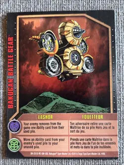 Bakugan: Gundalian Invaders | Lashor 🔴 Battle Gear Reference Card| 4/6d - Image 3