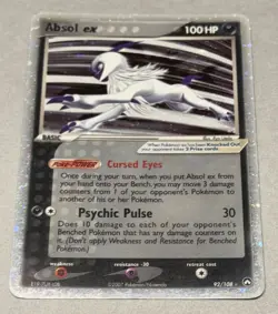 Pokemon TCG Absol EX 92/108 Power Keepers Holo Rare 2007 - Image 2