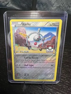 Pokemon TCG Klefki 66/119 Phantom Forces 2nd Place League Promo - Image 1
