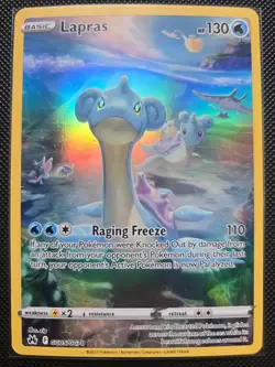 Lapras GG05/GG70 Ultra Rare Crown Zenith: Galarian Gallery Pokemon TCG NM - Image 1