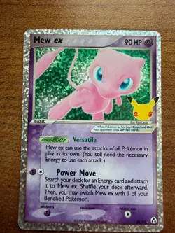 Nintendo Mew ex 88/92 Legend Maker Promo Holo Rare EX 90 HP English 2006 - Image 1