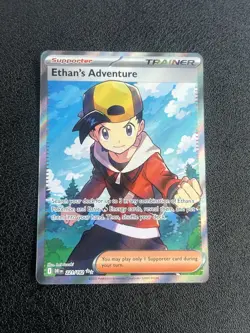 The Pokemon Company Ethan's Adventure 221/182 SV10 Ultra Rare Full Art Holo EN - Image 1