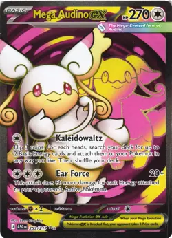 MEGA AUDINO EX 253/217 ULTRA RARE ASCENDED HEROES POKEMON NEAR MINT - Image 2